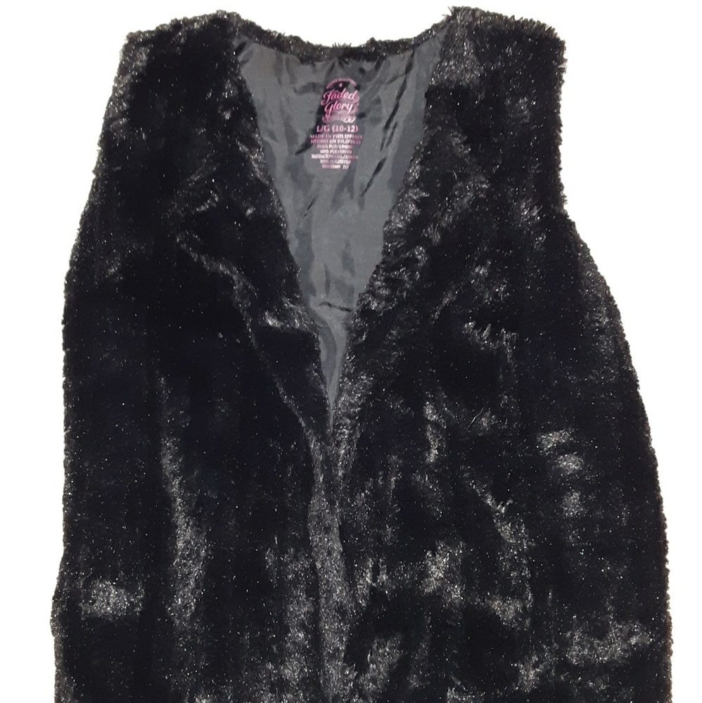 Girls faux Fir Vest